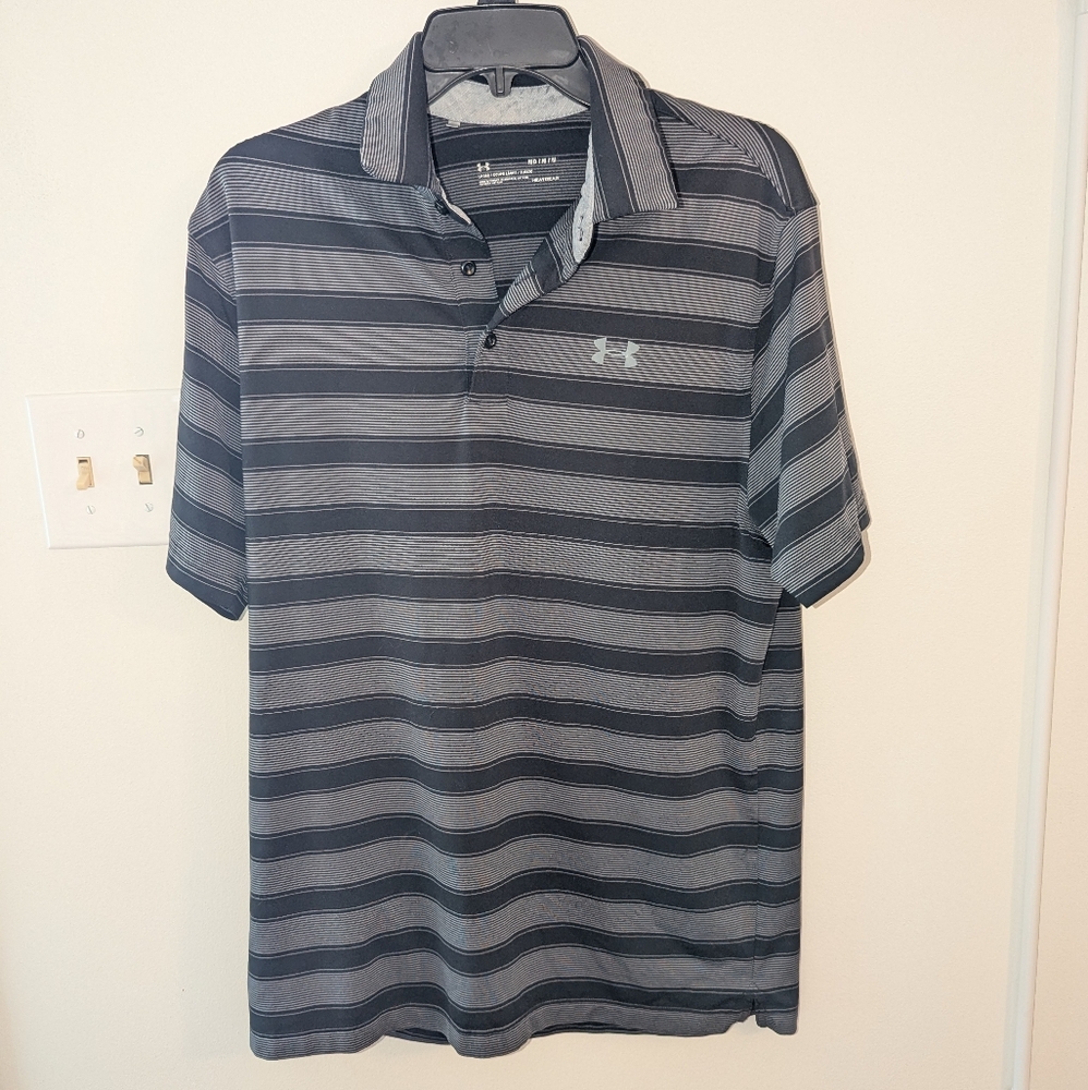 Under Armour Mens Striped Polo